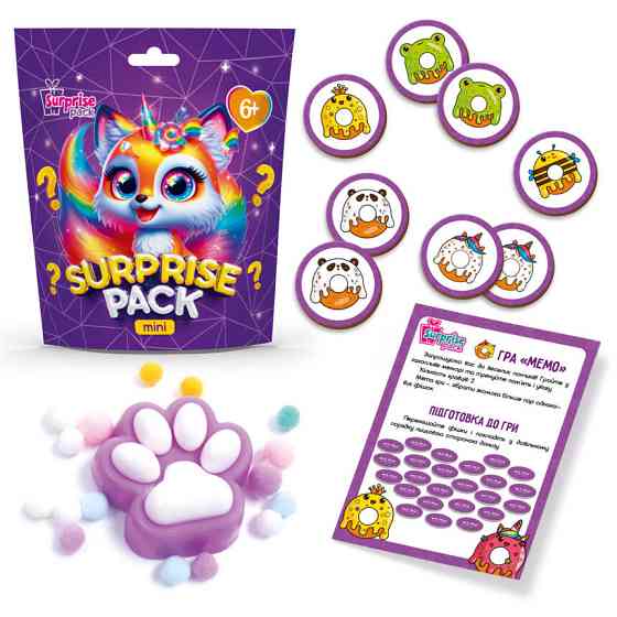 Ігровий набір-сюрприз "Surprise Pack Mini 3" VT8040-03 настільна гра та сквіш Вінниця