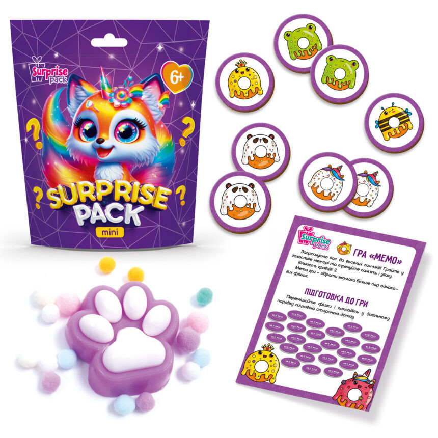 Ігровий набір-сюрприз "Surprise Pack Mini 3" VT8040-03 настільна гра та сквіш Вінниця - фото 2