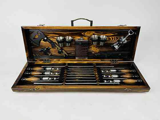 Подарочный набор шампуров в деревянном кейсе ФЕНИКС HAPPY DAYS Тернополь