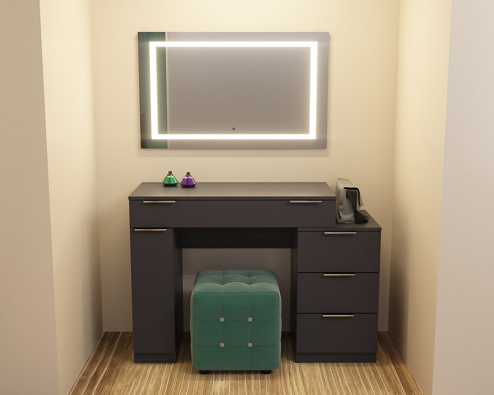 Стіл туалетний Трюмо Крістал, Антрацит, 1200/452/847 Львів - фото 4