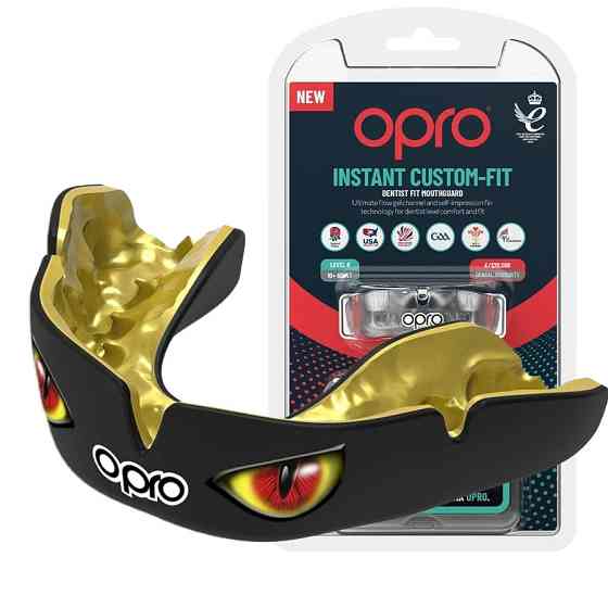 Капа OPRO Instant Eyes доросла (вік 11+) Black/Red (art.102524002) Каменское