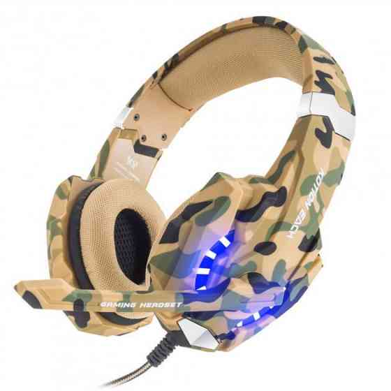 Геймерські дротяні навушники Kotion Each G9600 з підсвічуванням (Камуфляж) Вінниця