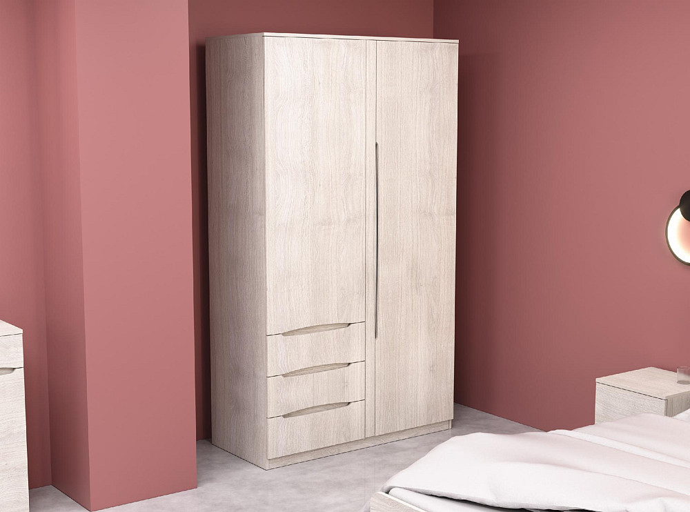 Шкаф Дельта 1, Дуб Шамоні Світлий, 1200х550х2100 Львов - изображение 4