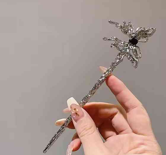 Шпилька-паличка для волосся "Метелик" 155 мм Сміла