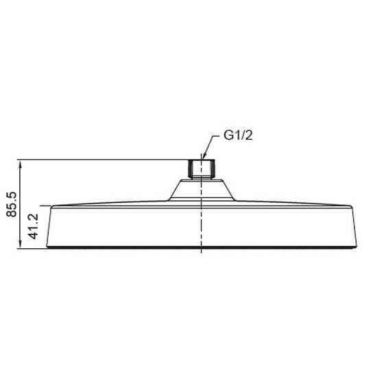 Лійка для душу стельова Koer KP-0403-01-OH 300мм   ( KR4992 ) 33641 Харьков