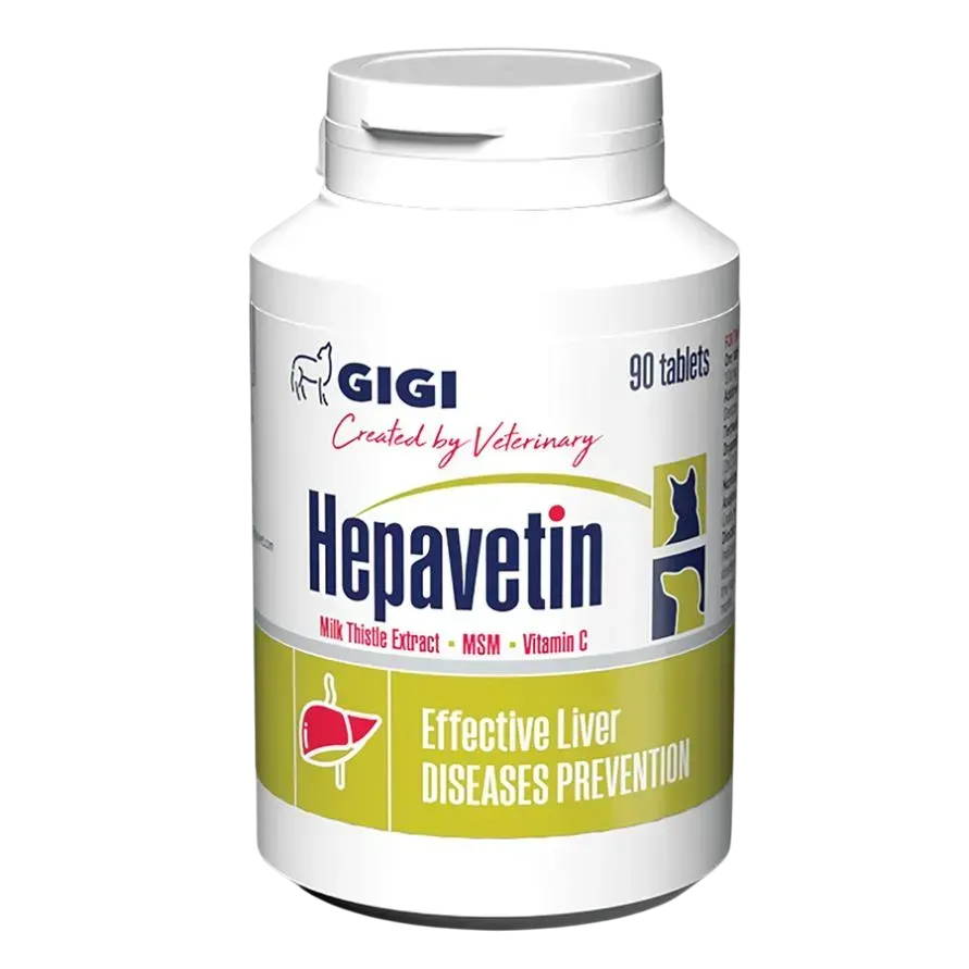 Пищевая добавка GIGI Hepavetin (Хепаветин) гепатопротектор для кошек и собак, 90 таблеток Винница - изображение 1
