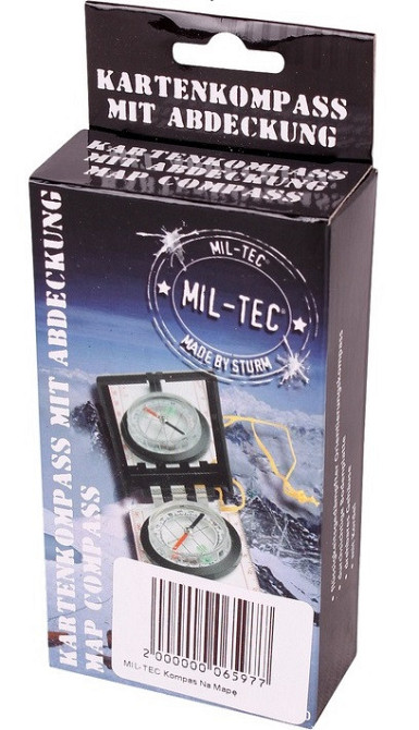 Тактический Компас с картой азимута и стеклом с шнурком Mil-Tec от Sturm (15797000) АБС-пластик Нововолынск - изображение 3