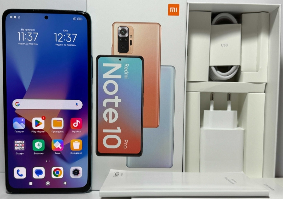 Смартфон Xiaomi Redmi Note 10 Pro 6+2/128GB Glacier Blue. 120hz. Київ - фото 8