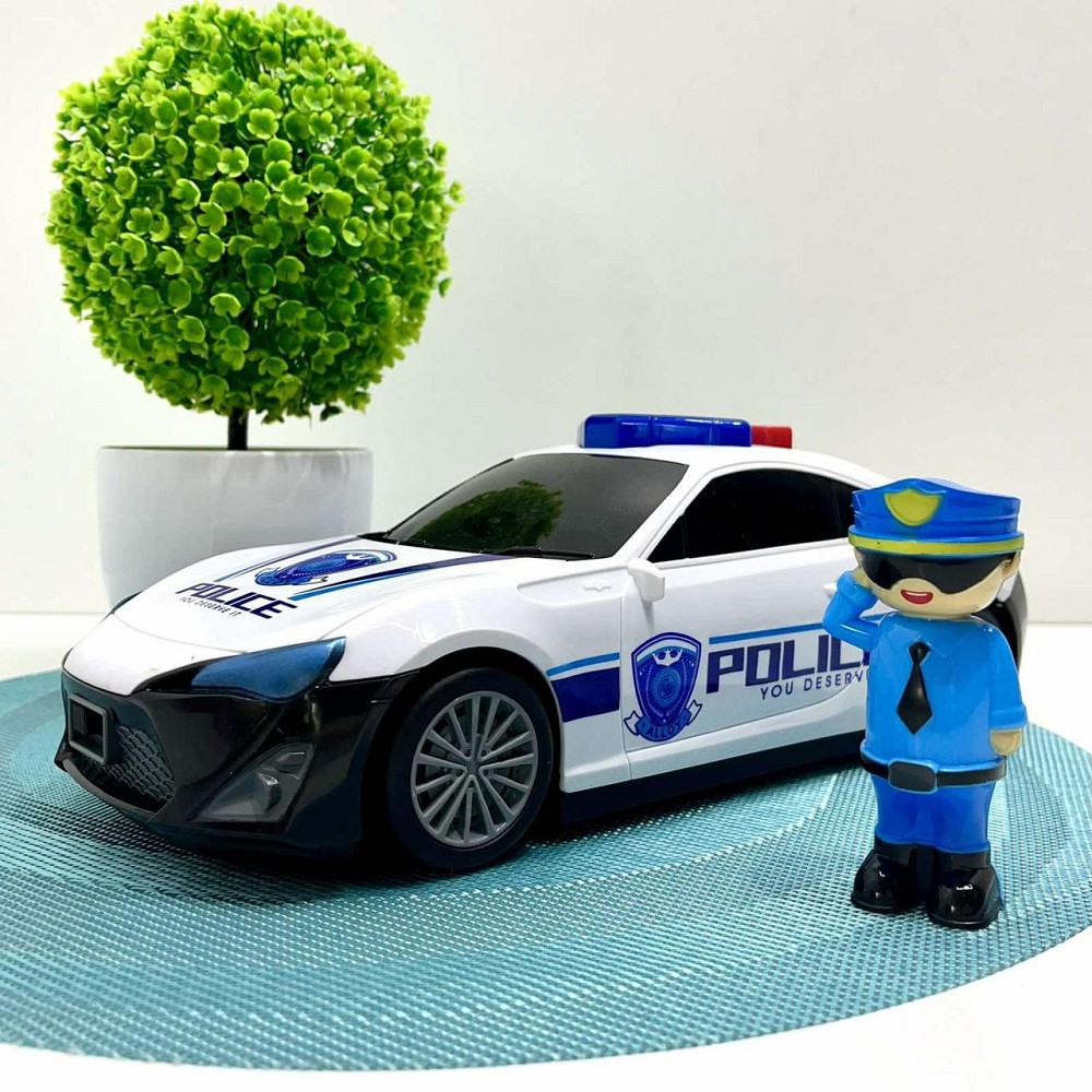 Набір з транспортом поліцейська Машина-гараж та 3 міні машинки звук світло (660-A206) Чернігів - фото 2