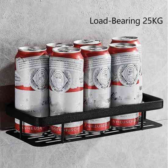 Полиця алюмінієва настінна 30*13*5см чорний Вінниця