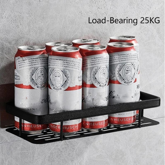 Полиця алюмінієва настінна 30*13*5см чорний Вінниця - фото 4