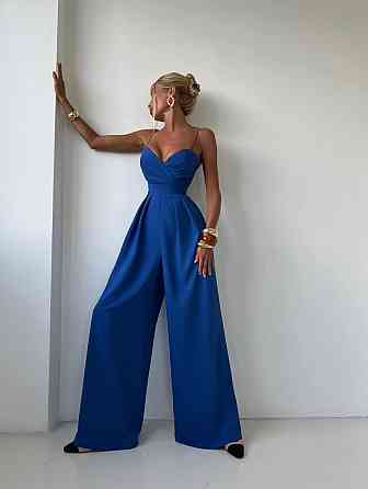 Жіночий стильний елегантний комбінезон костюм преміум'якості Електрик, 42 Одеса