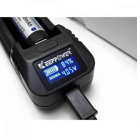 Зарядний пристрій Keeppower L1 LCD USB (1А) для акумуляторів Вінниця