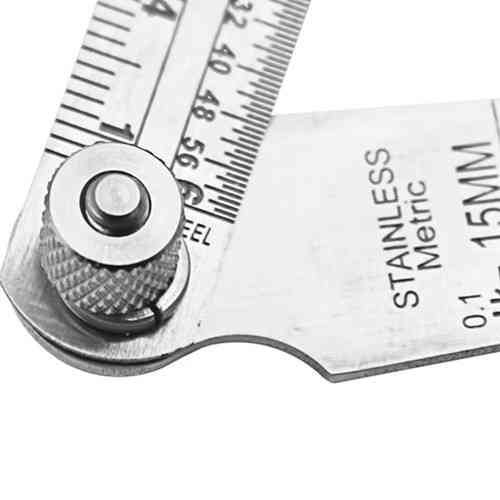 Щуп конічний з лінійкою 150мм, вимірювання зазорів 1-15мм, нержавіюча сталь, професійний інструмент для автослюсаря Київ