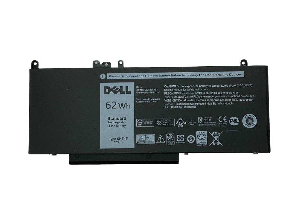 Аккумулятор для ноутбука Dell 6MT4T Latitude E5470 7.6V Black 7750mAh Orig Вінниця - фото 1