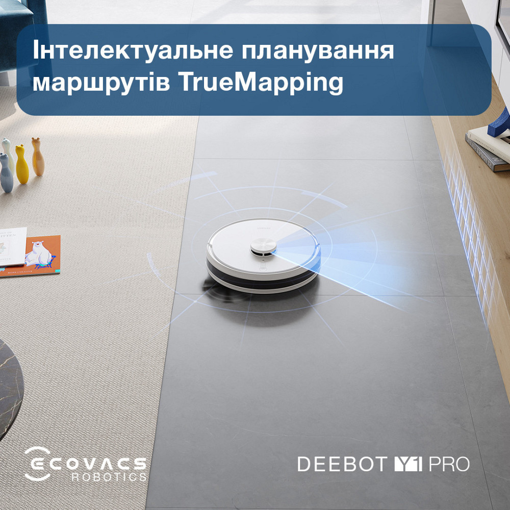 Робот-пилосос Ecovacs Deebot Ozmo Y1 Pro White (DLX34 White) ( 16794 ) Харків - фото 14