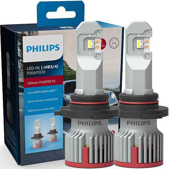 Комплект світлодіодних ламп PHILIPS HB3/HB4 (9005/9006) 11005U92X2 LED Ultinon Pro9200 +400% 12/24V Харків