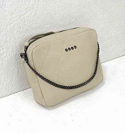 Женская кожаная сумочка Vera Pelle (6427) beige Киев