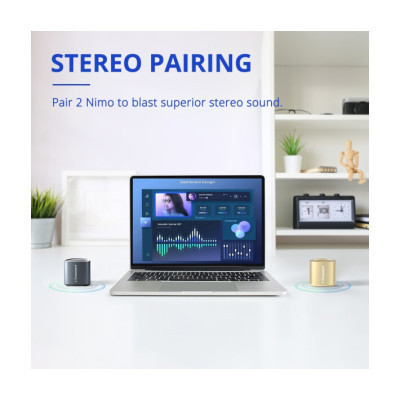 Акустическая система Tronsmart Nimo Mini Speaker Polar Black + Nimo Mini Speaker Go (994703) Винница - изображение 8