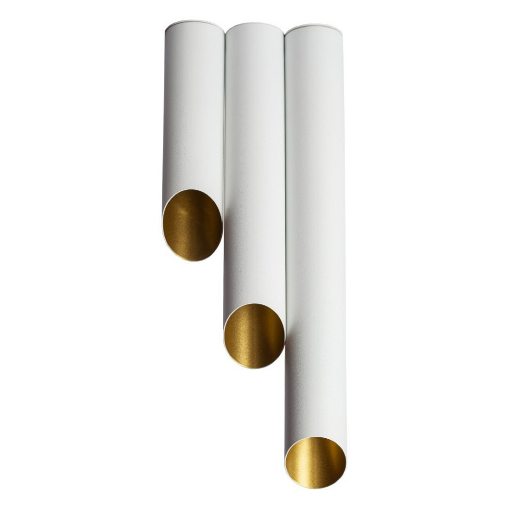 Світильник стельовий Slice під три лампи Е27 NL 382819 WH+GD білий + золото всередині Київ - фото 2