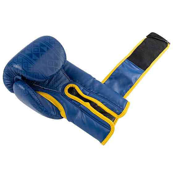 Боксерські рукавиці PowerPlay 3021 Ukraine Синьо-Жовті 10 унцій Кам'янське