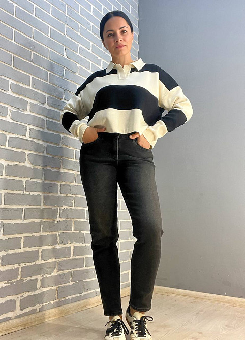 Джинси жіночі Replus 16-2 MOM стрейчеві комфорт, чорний, 33, 33, 91 см, 120 см Київ - фото 19