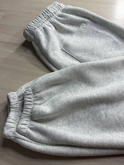 Костюм жіночий A-N 27066 спортивний оверсайз худі на блискавці та джогери сірий, сірий, M Київ - фото 7