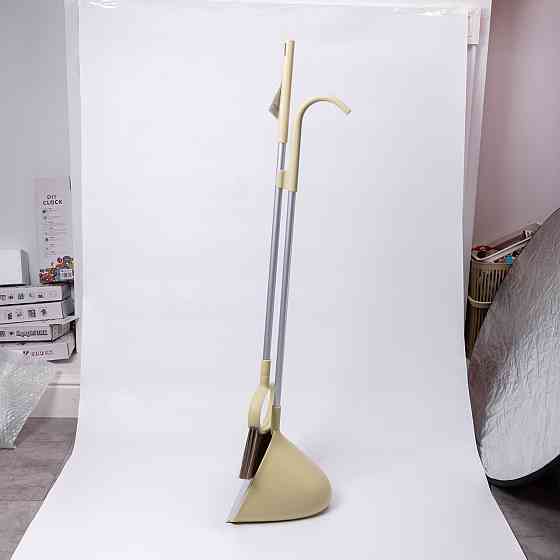 Yiwu Набір віник і совок на довгій ручці для підлоги 25×25×95 (см) Зелений HP-45-1GR Коломия