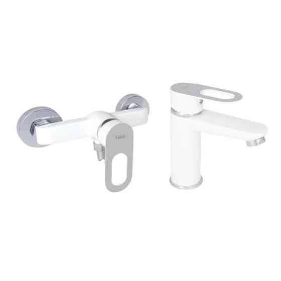 Набор смесителей Latwa 001 + Latwa 010 White Киев