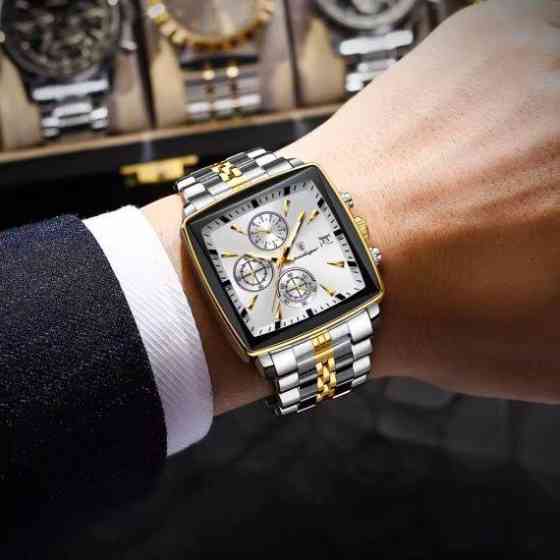 Чоловічий наручний годинник Poedagar Parus (Сріблястий) Київ