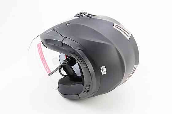 Шолом відкритий+відкидні окуляри BLD-708 М (57-58см), ЧОРНИЙ матовий Киев