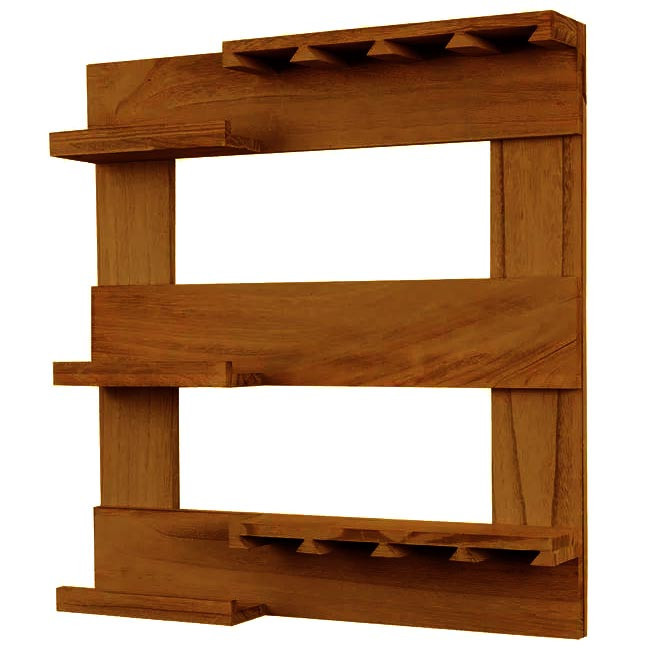 Настенная винная полка 