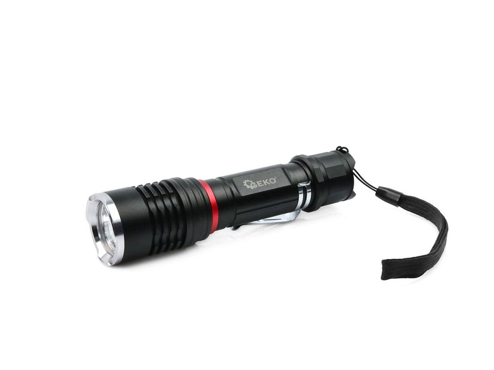 Ліхтарик велосипедний "GeKo" туристичний  5-функційний, T6 Gree, захист IPX4 Київ - фото 10