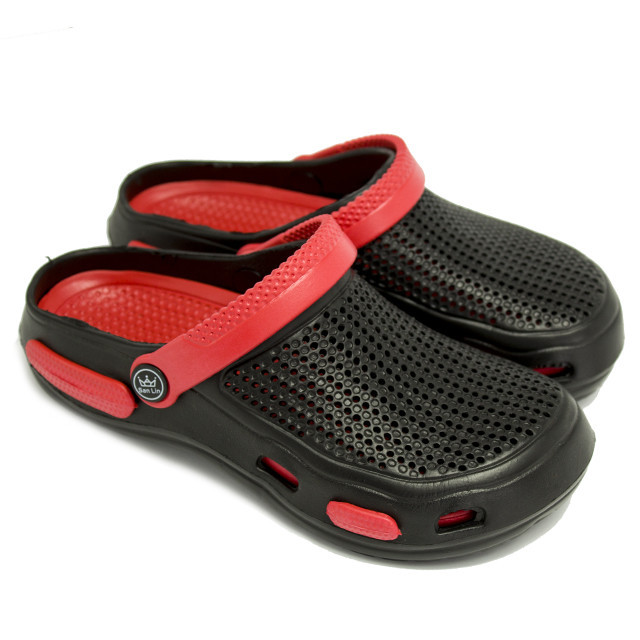 Крокси дитячі хлопчика, сабо "Like Crocs" Чорно-червоні 32/33 Одесса - изображение 1