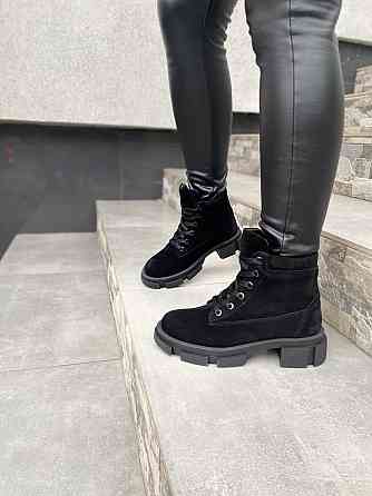 Черевики жіночі ARLEN чорні замша натуральна высота 13 см (БК-16 /1438) (4203) Коломыя