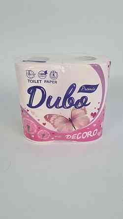 Туалетная бумага(2слоя)  белая с розовым тиснением (а4) Диво Premio Decoro (1 пачка) Харьков
