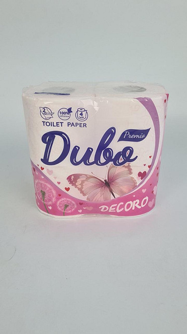 Туалетний папір (2шари) білий з рожевим тисненням (а4) Диво Premio Decoro (1 пачка) Харків - фото 2