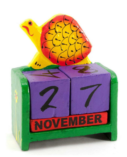 Календар для дому з дерева Черепаха Київ - фото 1