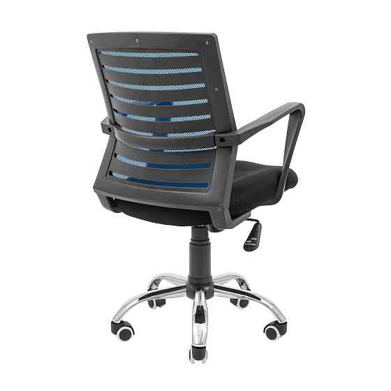 Офисное кресло руководителя Richman Flash Хром M1 Tilt Черно-синий Киев