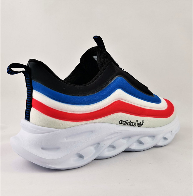 Кросівки Adidas Air Boost Білі Чоловічі Адідас Розмальовка Франція (розміри: 42,43,44) Відео Огляд Дніпро - фото 7