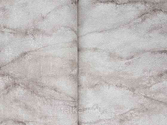 Шпалери вінілові на флізелін Rasch Riva 1.06х10 абстракція хвилі камнень коричневі, бежеві сріблясті 972214 Київ