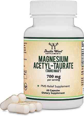 Таурат магнію Double Wood Magnesium Acetyl-Taurate 700 mg 60 capsules Луцьк