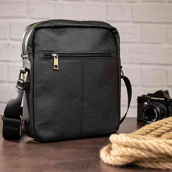 Сумка cтильная мужская Vintage 14649 Черная Киев