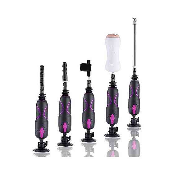 Набір адаптерів для секс-машин Hismith Luxury Kit - KlicLok System Set Sex Aura Київ