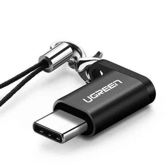 Переходник-адаптер microUSB к USB Type-C Ugreen US189 (Черный) Николаев