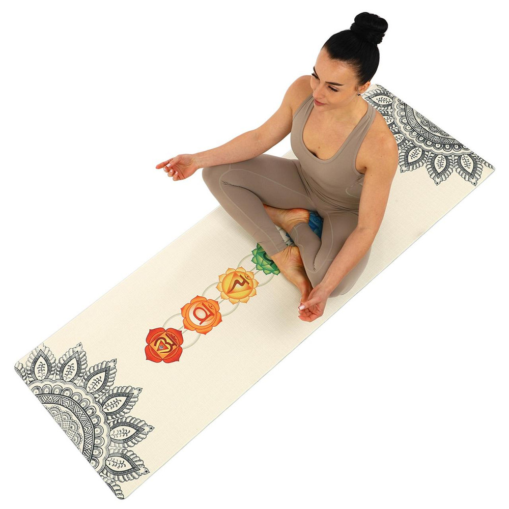 Килимок для йоги лляний Record 7157-1 Київ - фото 2