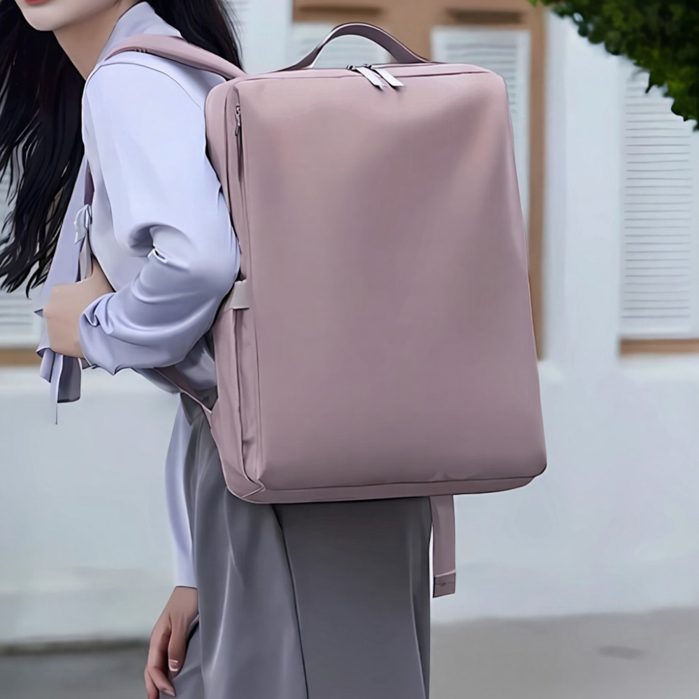 Рюкзак городской для ноутбука с противоударным отделением, дорожный для путешествий 41х30х13 см,фиолетовый Каменец-Подольский - изображение 7