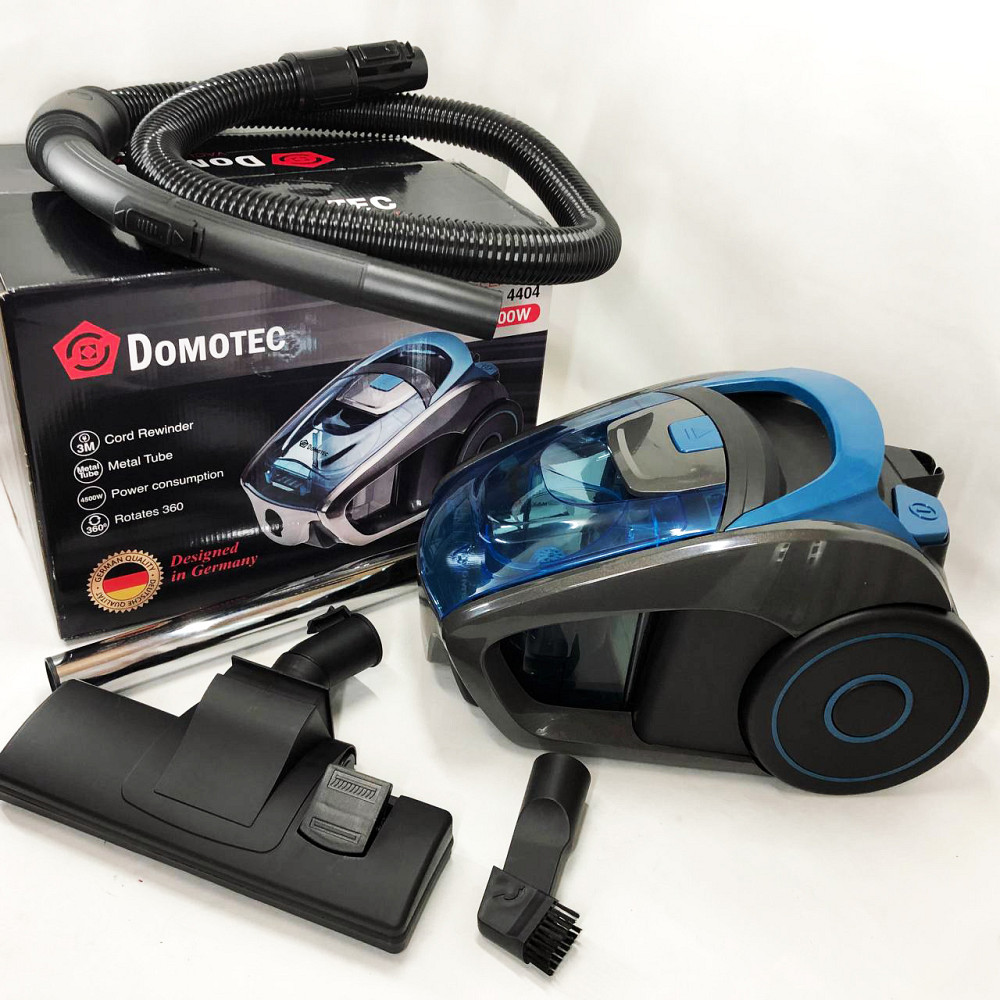 Звичайний пилосос для дому Domotec, Колбовий безмішковий потужний пилосос з миючим контейнером UA-46 Львів - фото 8