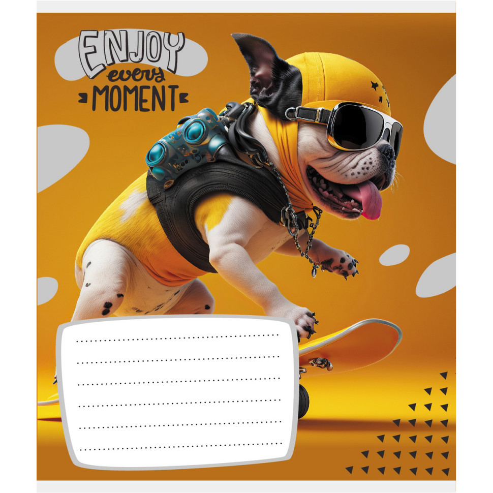 Зошит учнівський "Лови момент" 012-500240K-2 в клітинку, 12 аркушів Вінниця - фото 1