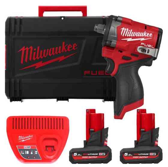 Гайковерт високомоментний MILWAUKEE 1/2" (746 Нм) M12 FCIWF12G3-502X (+2 акумулятори, зарядний пристрій, HD кейс) Одеса